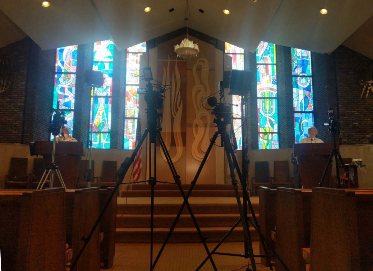 House of worship live-streaming setup